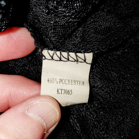 Mind Code black Sheer Sleeveless top - Picture 7 of 8